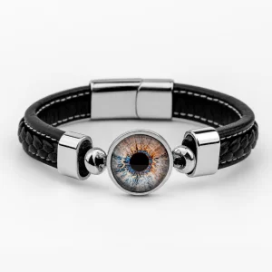 iris erkek deri bileklik